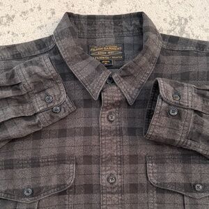 Filson Alaskan Guild Shirt Black and Gray XL